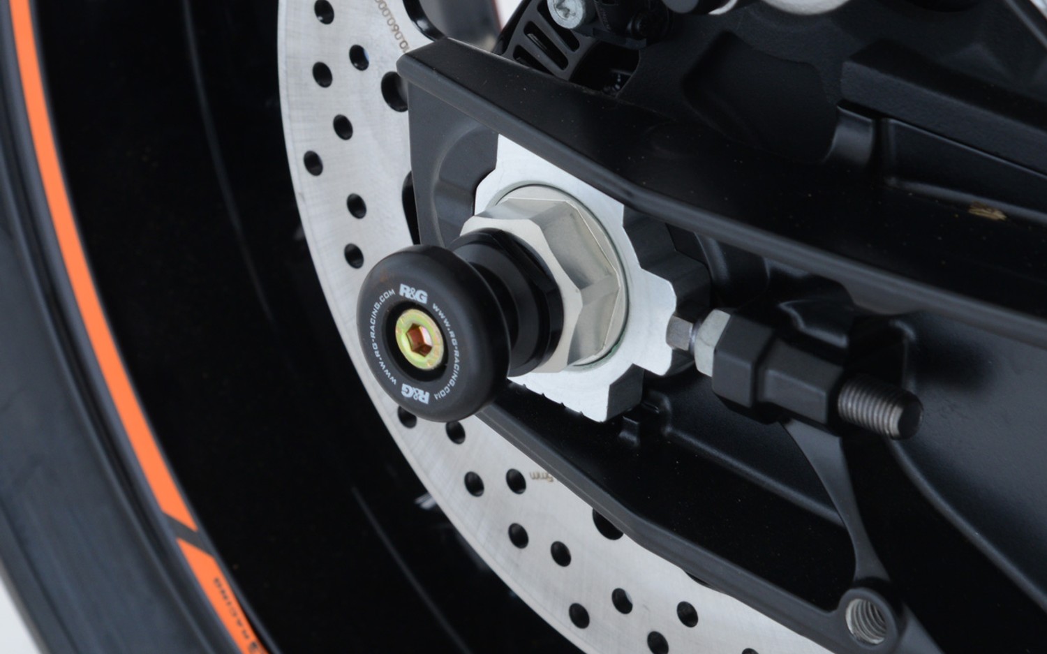 R&G Racing Rear Spindle Sliders for the KTM 790 Duke '17-'21 / 890 Duke/R '20-'22 / 790 Adventure '18-'21 R&G Racing Rear Spindle Sliders for the KTM 790 Duke '17-'21 / 890 Duke/R '20-'22 / 790 Adventure '18-'21